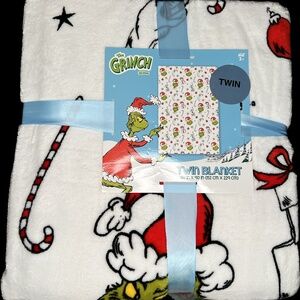 Grinch Christmas Throw Blanket Twin White